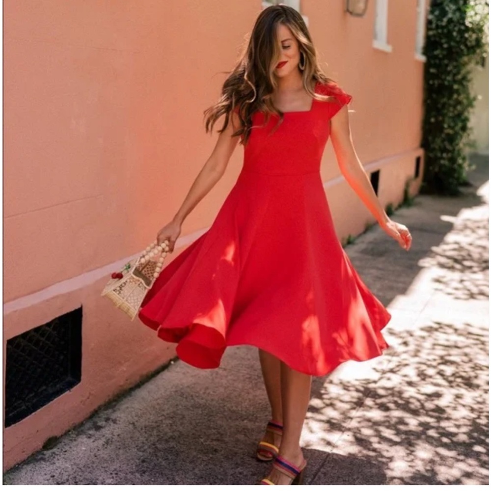 Gal Meets Glam Regina dress -Venetian Red size 4 NWT